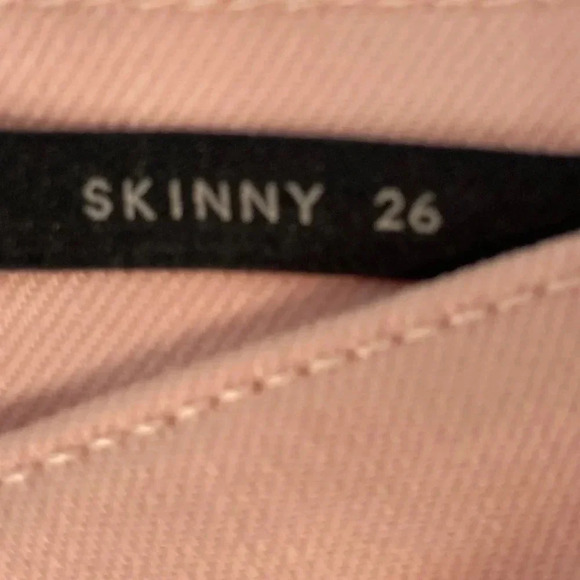 Banana Republic Women's Icy Pink Skinny Crop Jeans SZ 26 - Picture 8 of 8